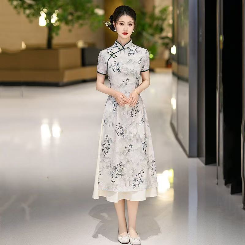 Women's Chinese Style Short Sleeve Qipao