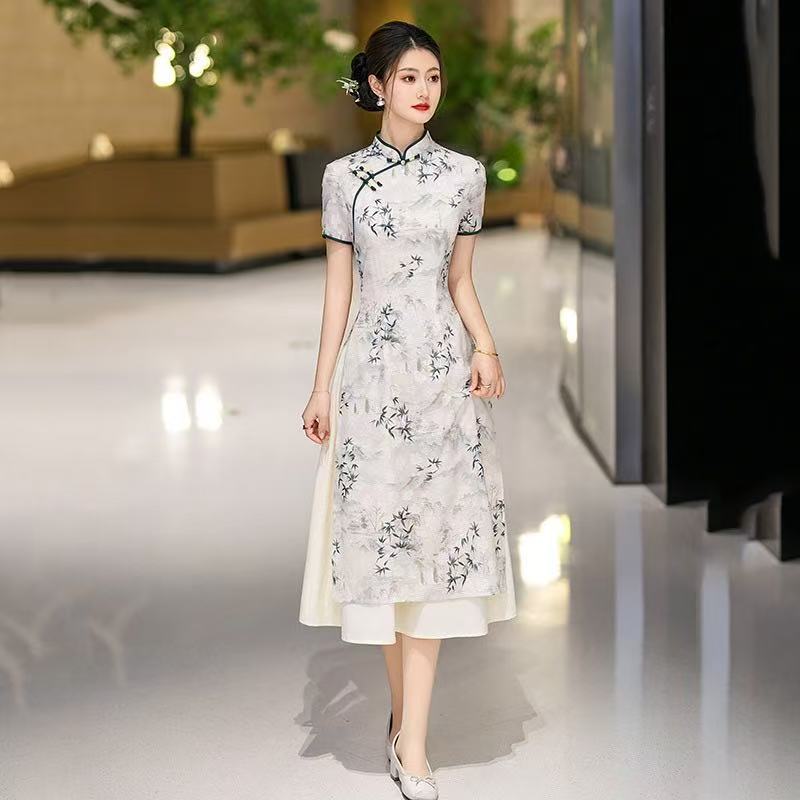Women's Chinese Style Short Sleeve Qipao