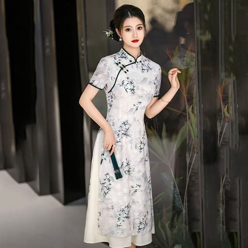 Women's Chinese Style Short Sleeve Qipao
