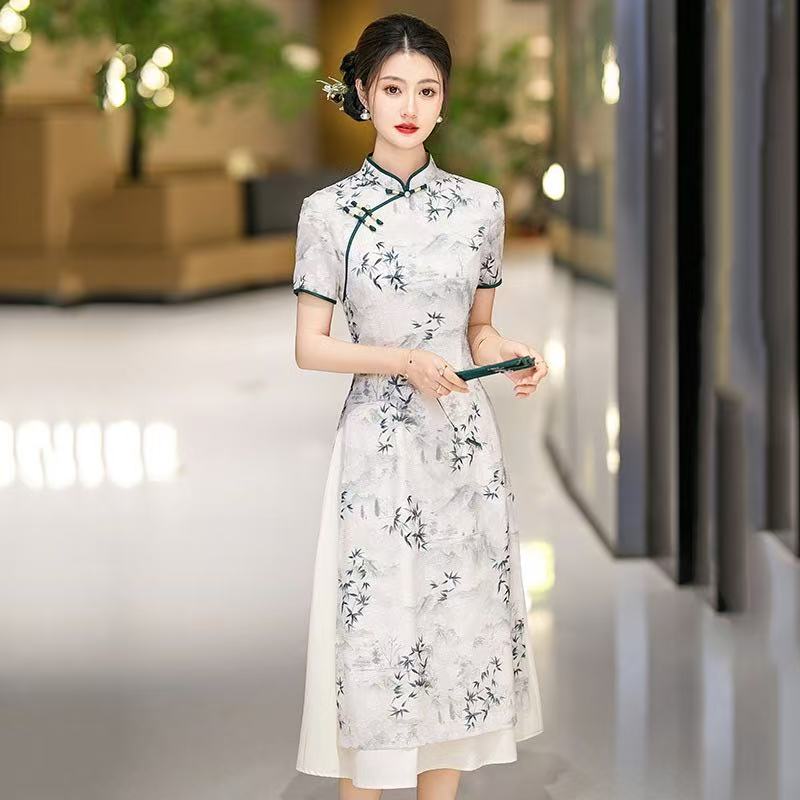 Women's Chinese Style Short Sleeve Qipao