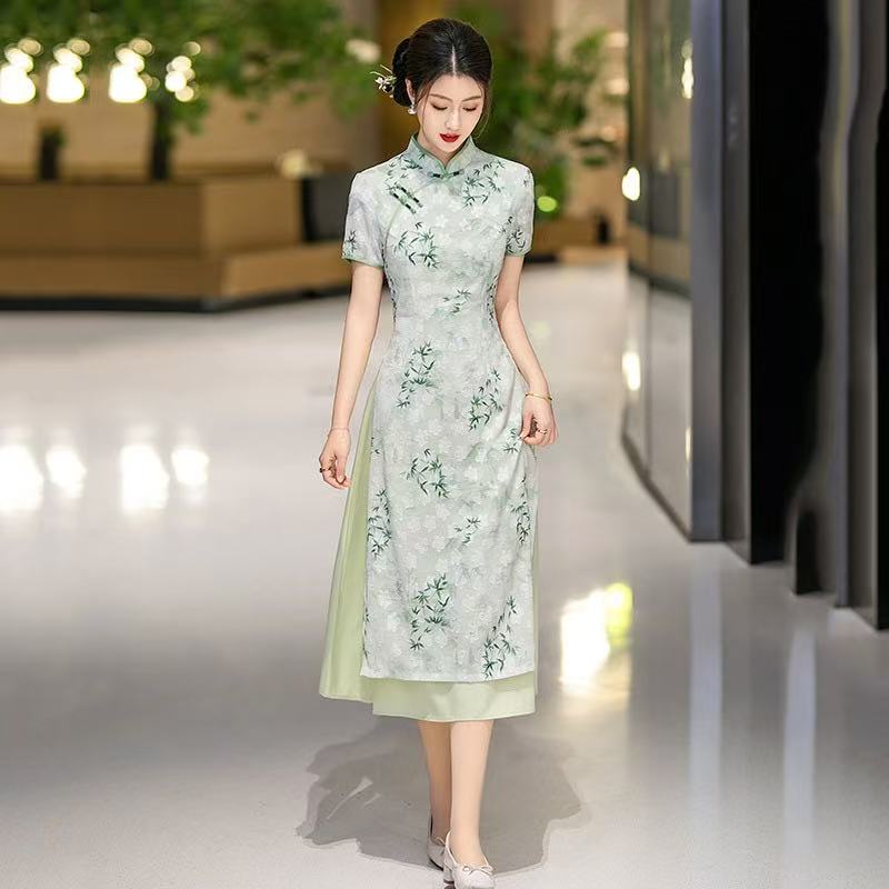 Women's Chinese Style Short Sleeve Qipao