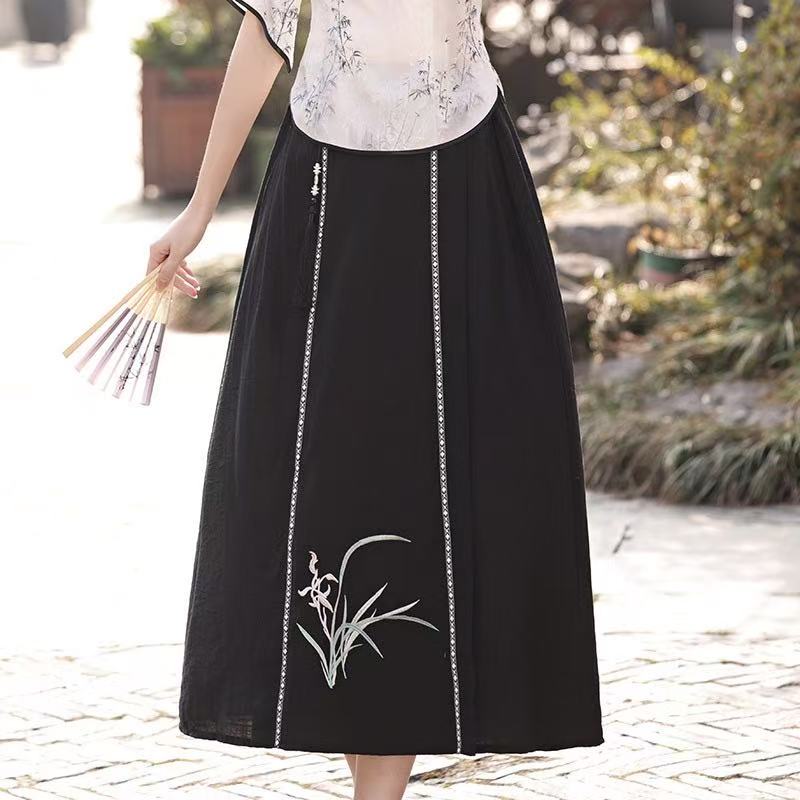 Republic of China Style New Chinese Suzhou Cheongsam, Modified Youth-style Elegant Top & Dress Set, Summer Women Wear